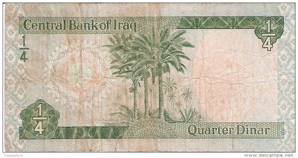 IRAQ   1/4 Dinar   ND (1973)   Sign.18   P. 61 - Iraq