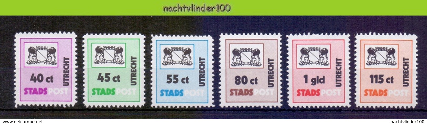 Mcx131 STADSPOST GEMEENTEWAPEN 10020 LOCAL POST UTRECHT NEDERLAND 1984 PF/MNH - Andere & Zonder Classificatie