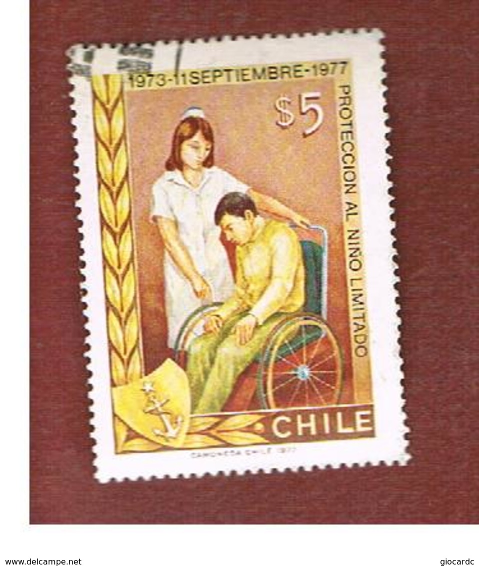 CILE (CHILE)  - SG 794    -  1977    WELFARE: CARE OF THE DISABLED         -     USED ° - Cile