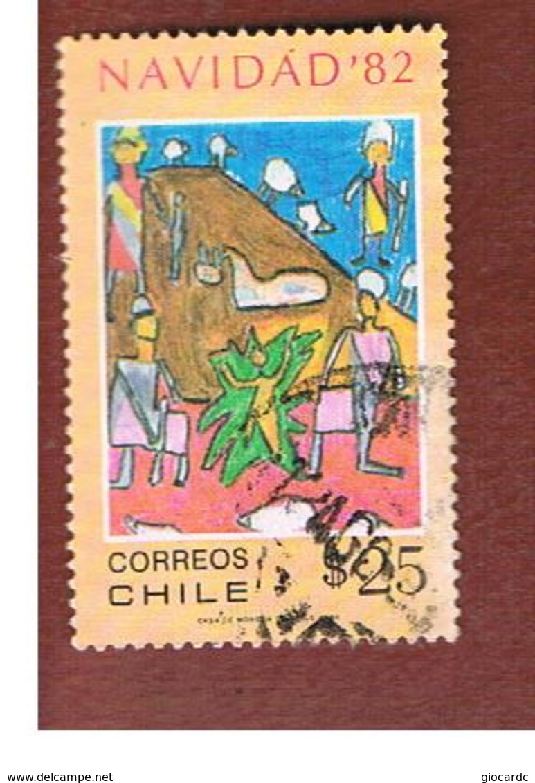 CILE (CHILE)  - SG 930  -    1982  CHRISTMAS: ADORATION OF THE SHEPERDS  -     USED ° - Cile