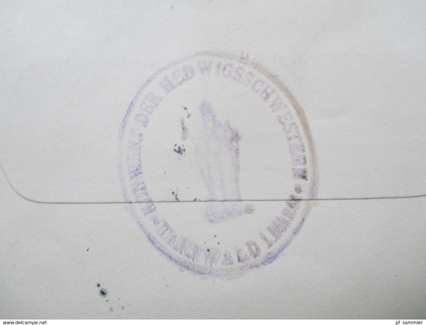 CSSR 1919 Nr. 28 EF Stempel Tannwald - Schumburg Und Rückseitig Stempel Konvent Der Hedwigschwestern - Storia Postale