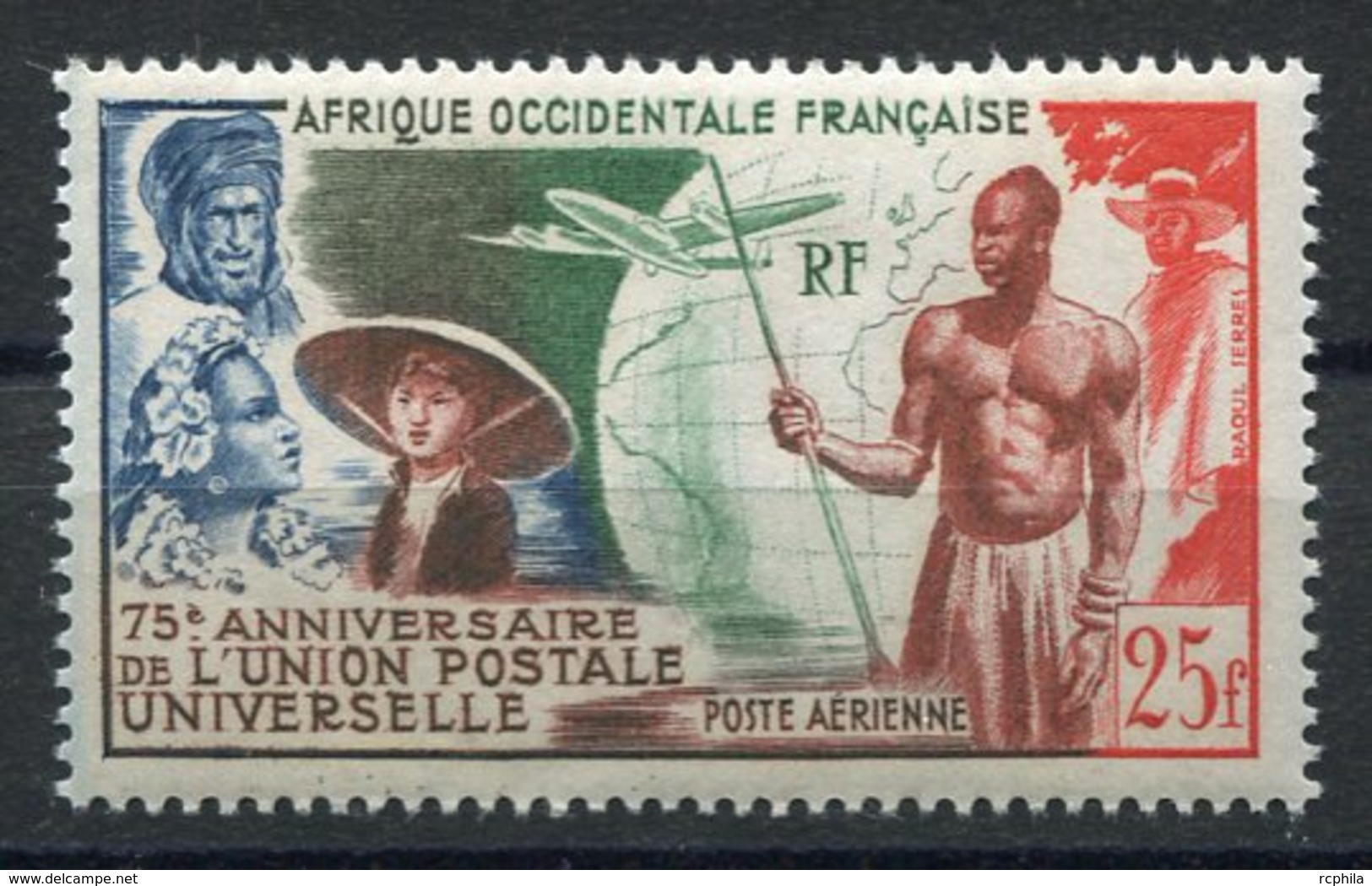 RC 9880 AOF AFRIQUE OCCIDENTALE N° PA 15 UPU POSTE AERIENNE COTE 13,20€ NEUF ** TB - Nuovi