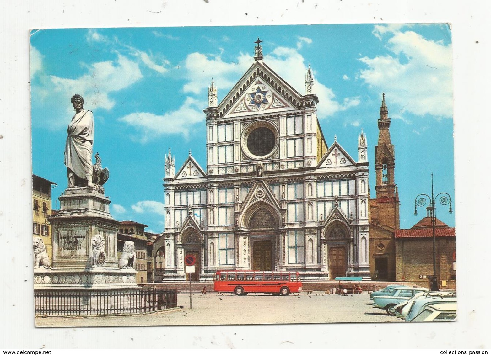 Cp , Bus & Autocars , BUS ,Italie , Firenze , Voyagée 1971 ,2 Scans , Ed. Bonechi - Bus & Autocars