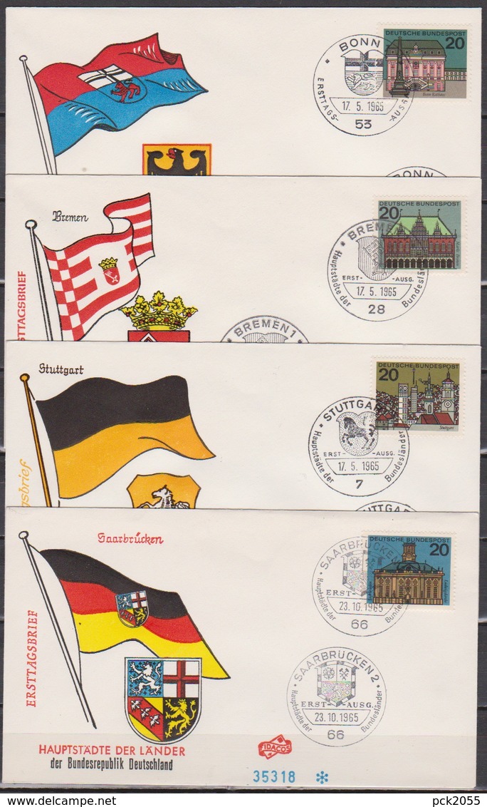 BRD FDC 1964 Nr.416 - 427 Hauptstädte Der Länder Der BRD 12 FDC ( K 27 ) Günstige Versandkosten - Sonstige & Ohne Zuordnung