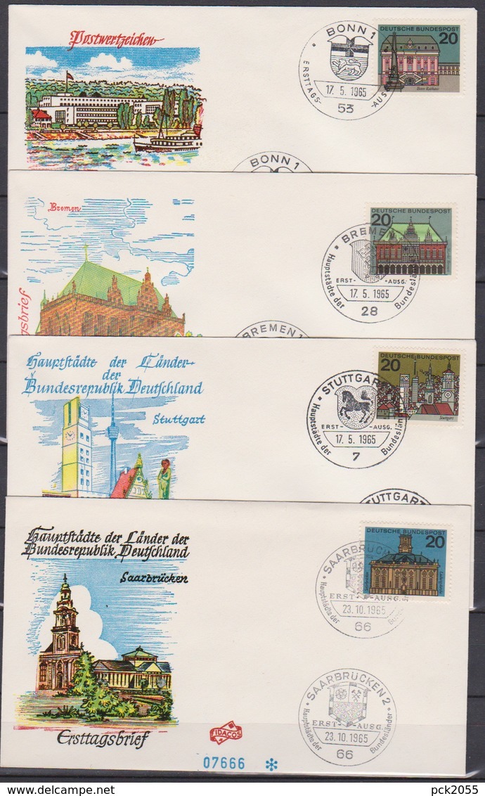 BRD FDC 1964 Nr.416 - 427 Hauptstädte Der Länder Der BRD 12 FDC ( K 28 ) Günstige Versandkosten - Sonstige & Ohne Zuordnung