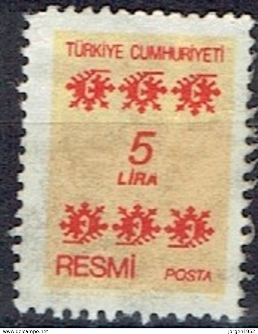 TURKEY  #  FROM 1981 STAMPWORLD * - Postage Due