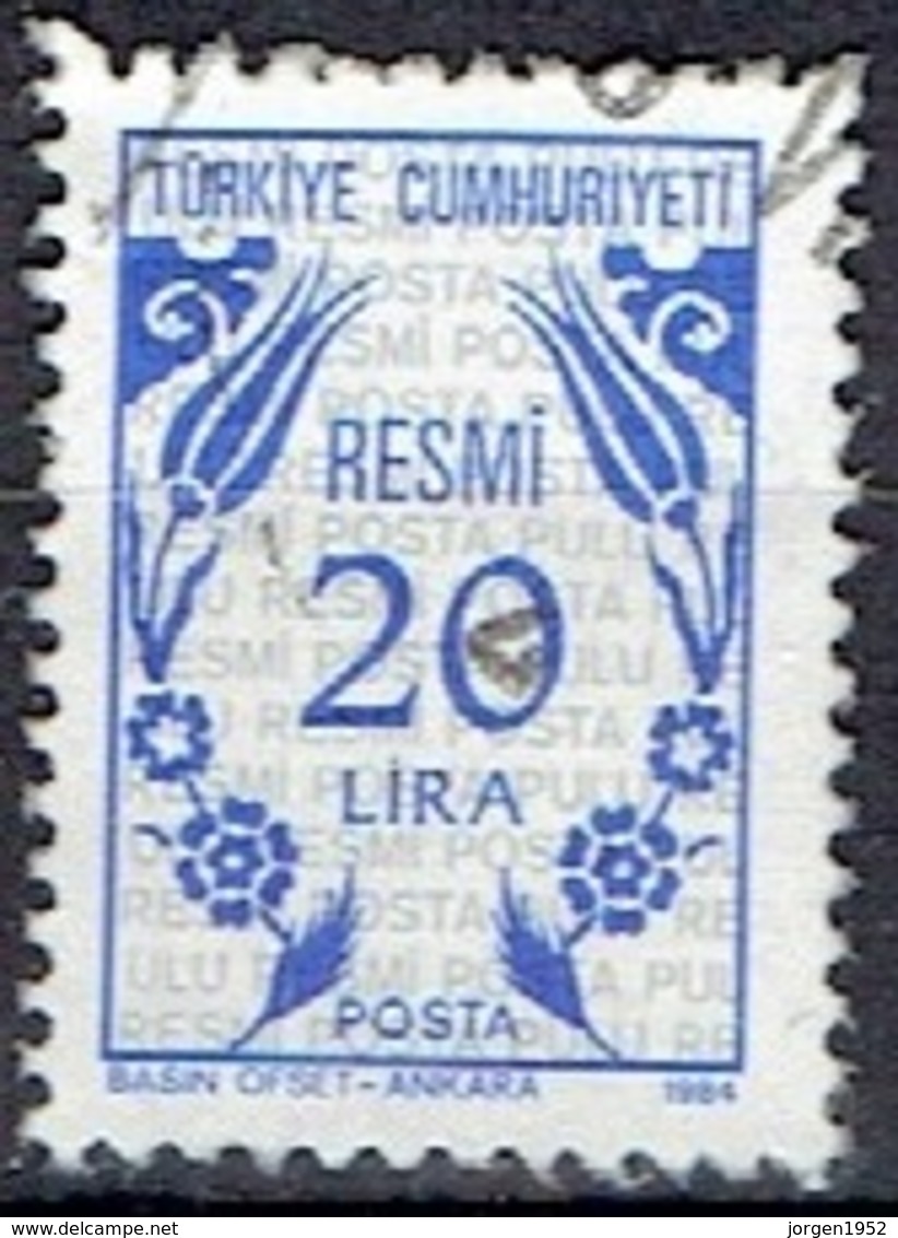 TURKEY  #  FROM 1984 STAMPWORLD - Timbres-taxe