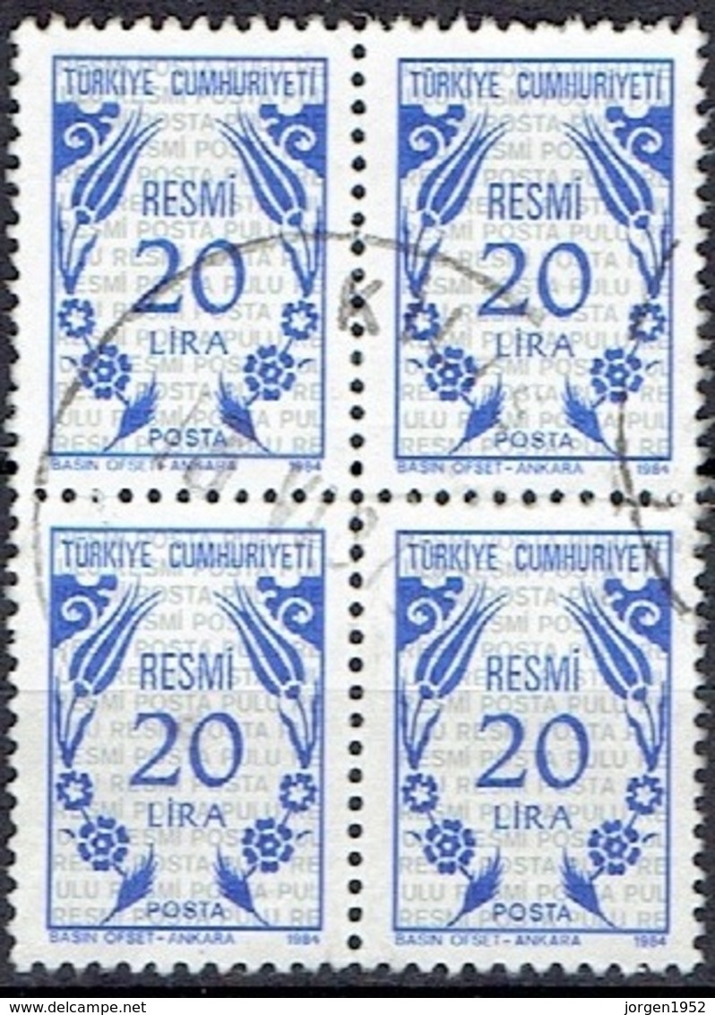 TURKEY  #  FROM 1984 STAMPWORLD - Timbres-taxe