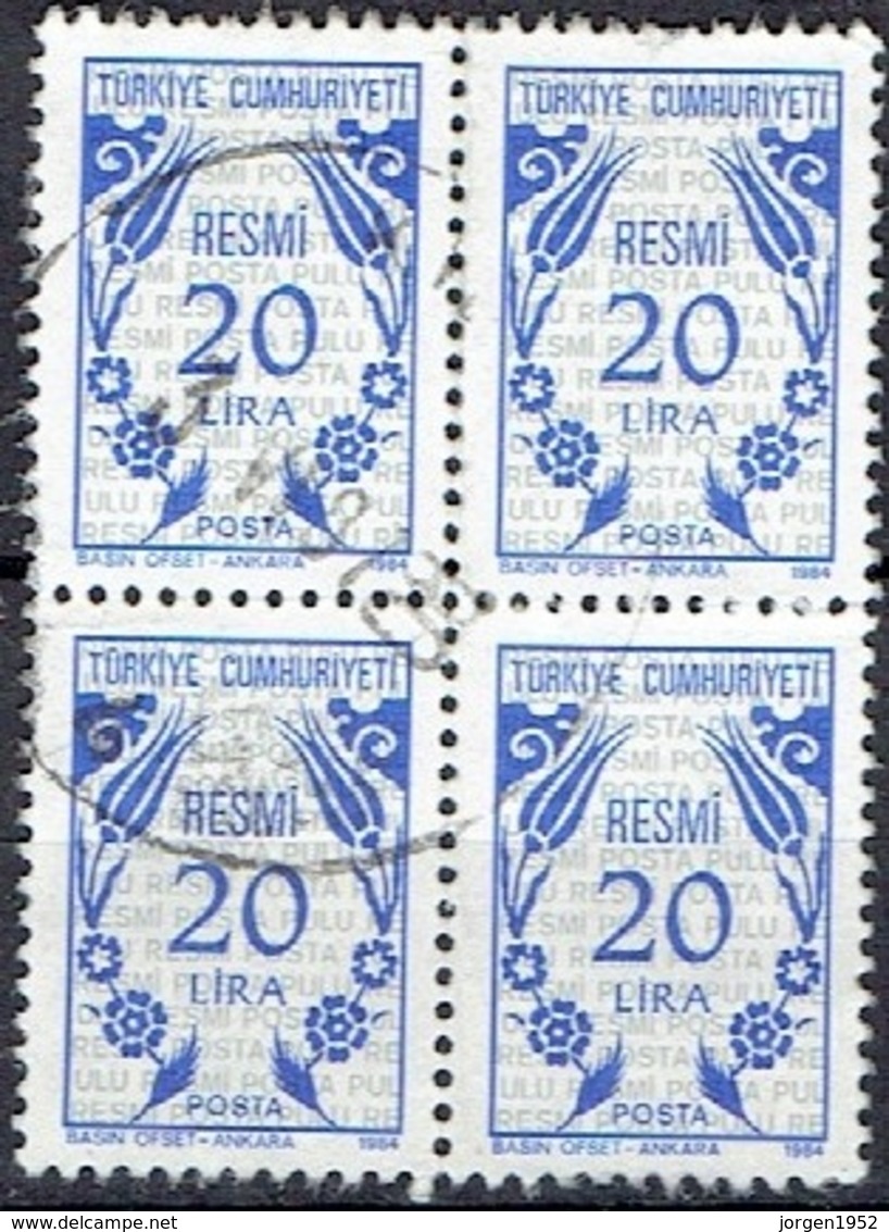 TURKEY  #  FROM 1984 STAMPWORLD - Timbres-taxe