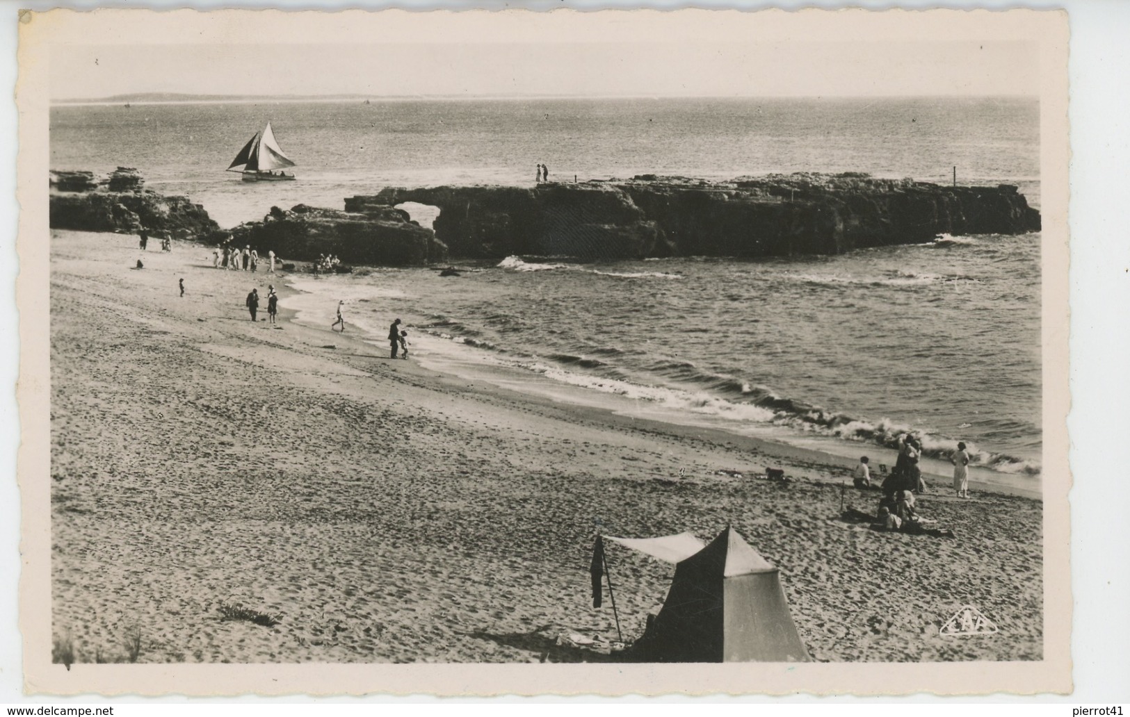 SAINT PALAIS SUR MER - Les Pierrières Et La Plage Du Platin (1953) - Saint-Palais-sur-Mer