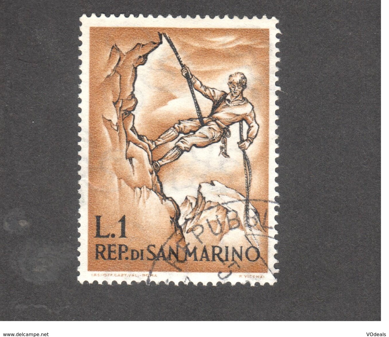 Europe - Saint-Marin - 1962 - Mountaineering - Mountaineer Roping - Oblitérés