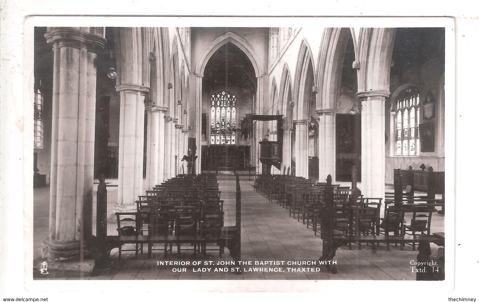INTERIOR OF ST. JOHN THE BAPTIST CHURCH WITH OUR LADY AND ST. LAWRENCE TUCK USED - Otros & Sin Clasificación