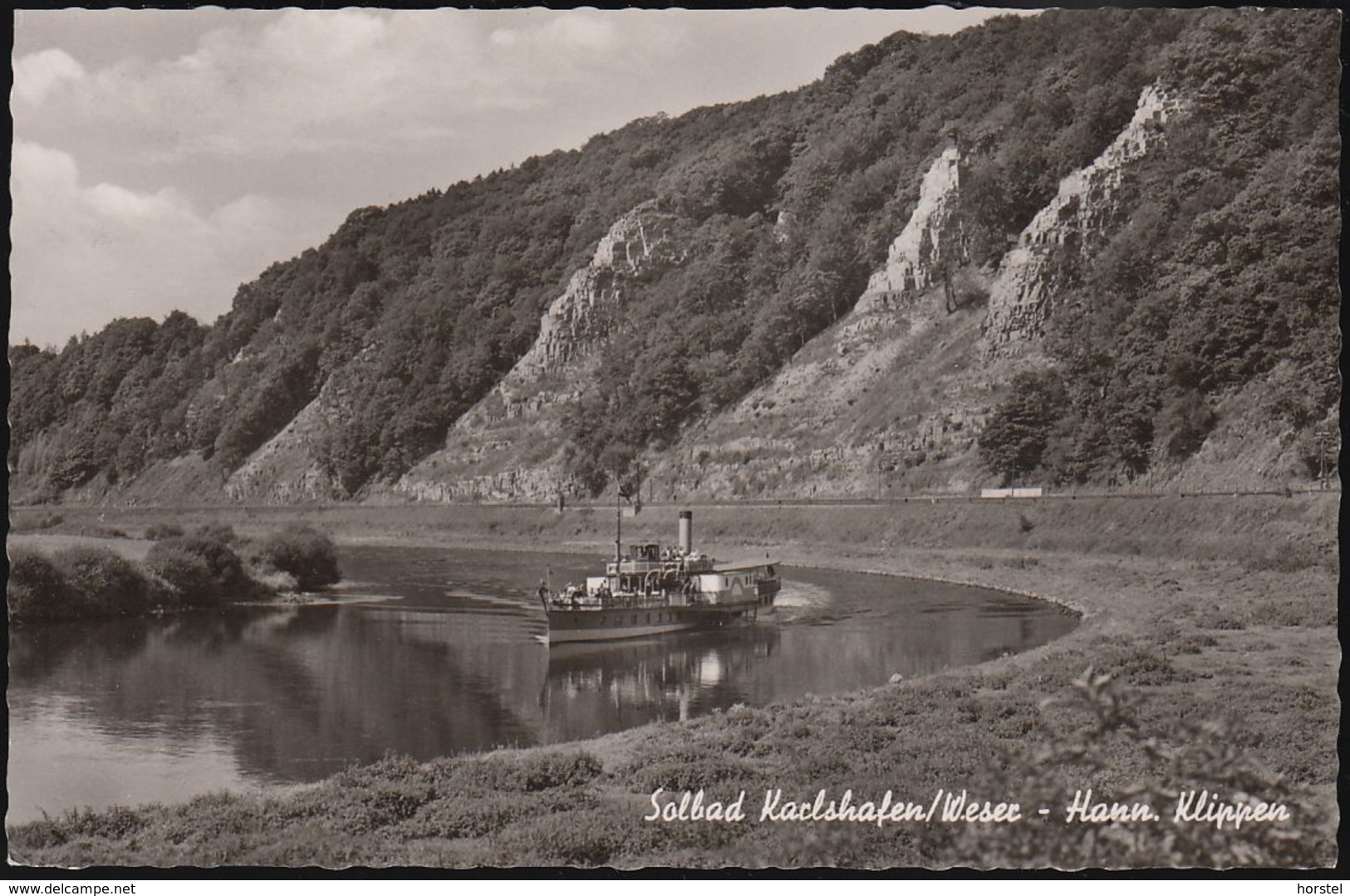 D-34385 Bad Karlshafen - Oberweser - Raddampfer (60er Jahre) - Bad Karlshafen