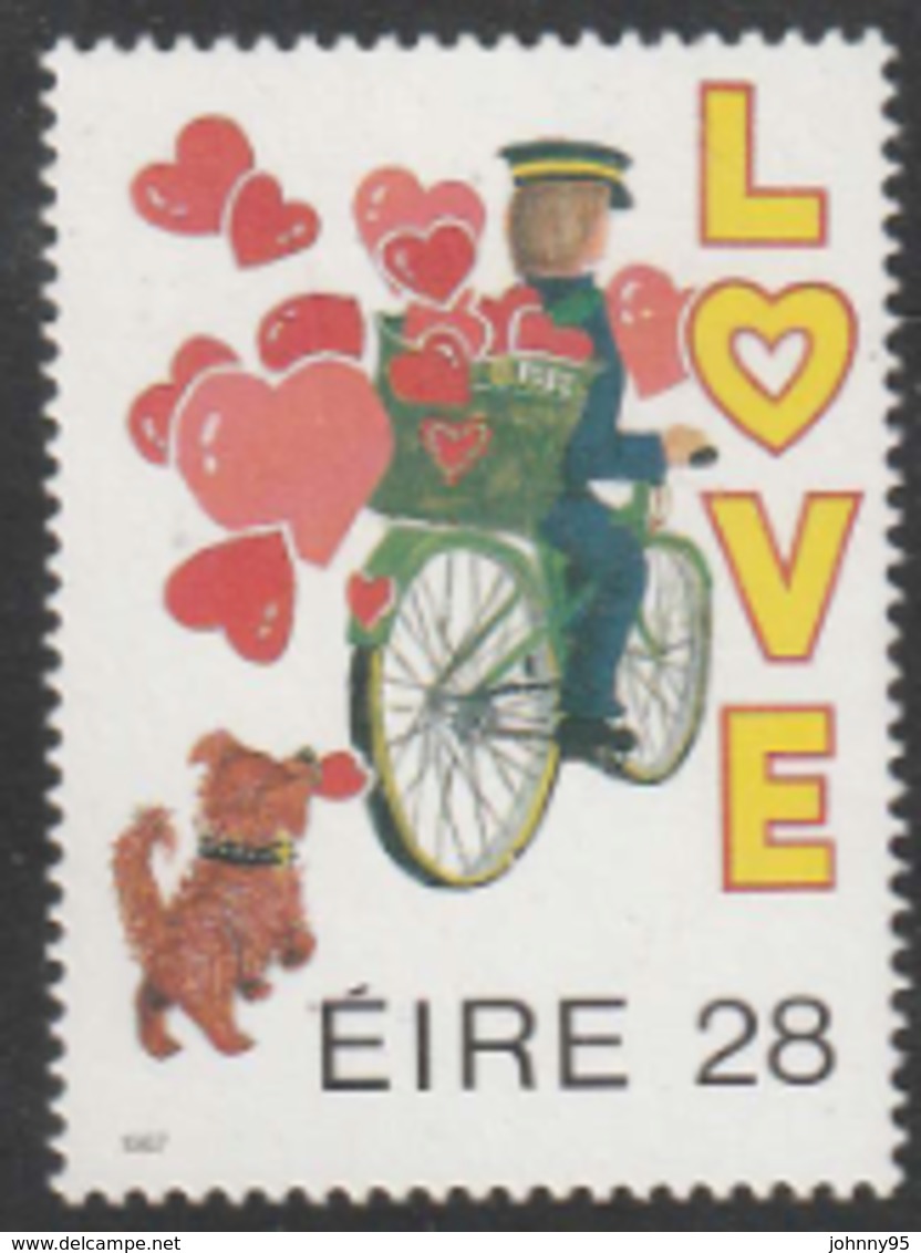 Chien - Irlande - N° 617 - Messages D'amour : Chien Avec Facteur - Neuf - Perros