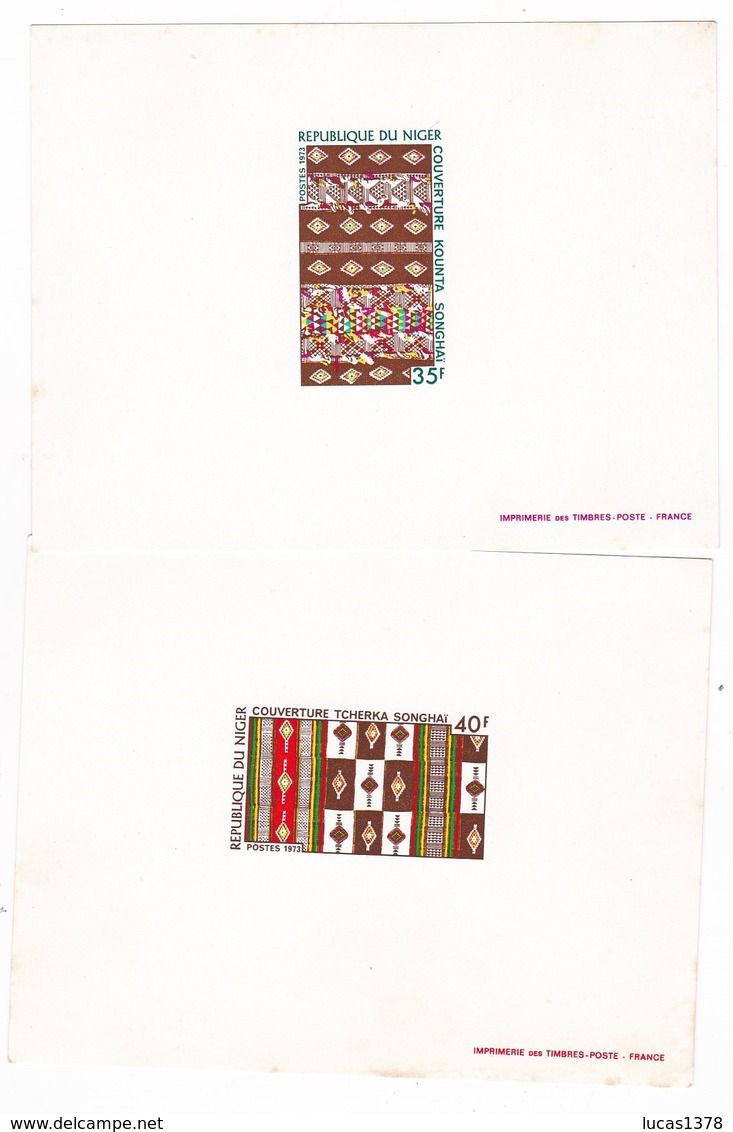 EPREUVE DE LUXE / NIGER / YT 299 ET 300 / COUVERTURES - Niger (1960-...)