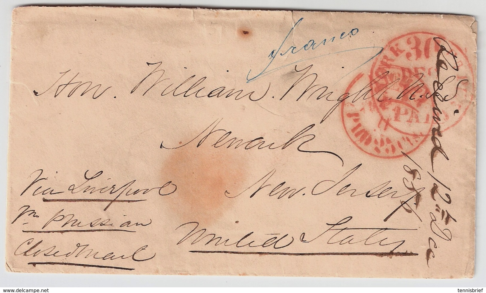 1856, Rußland Nach USA ! , #a953 - ...-1857 Prephilately