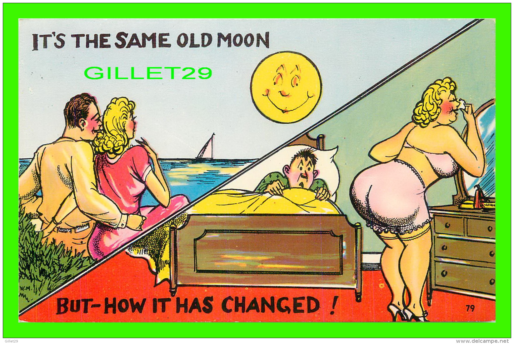 HUMOUR, COMICS - IT'S THE SAME OLS MOON BUT-HOW IT HAS CHANGED - A SHINI COLOR - - Humour