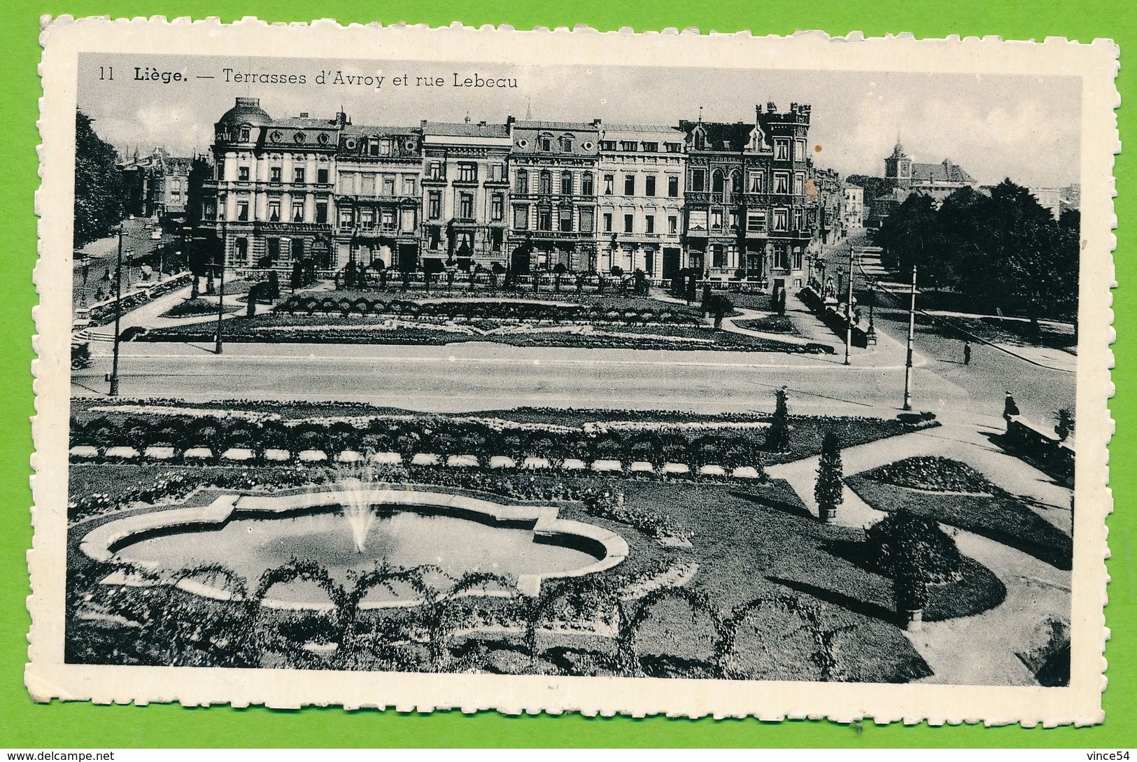 LIEGE - Terrasses D'Avroy Et Rue Lebeau - Carte Circulé 1953 - Liège