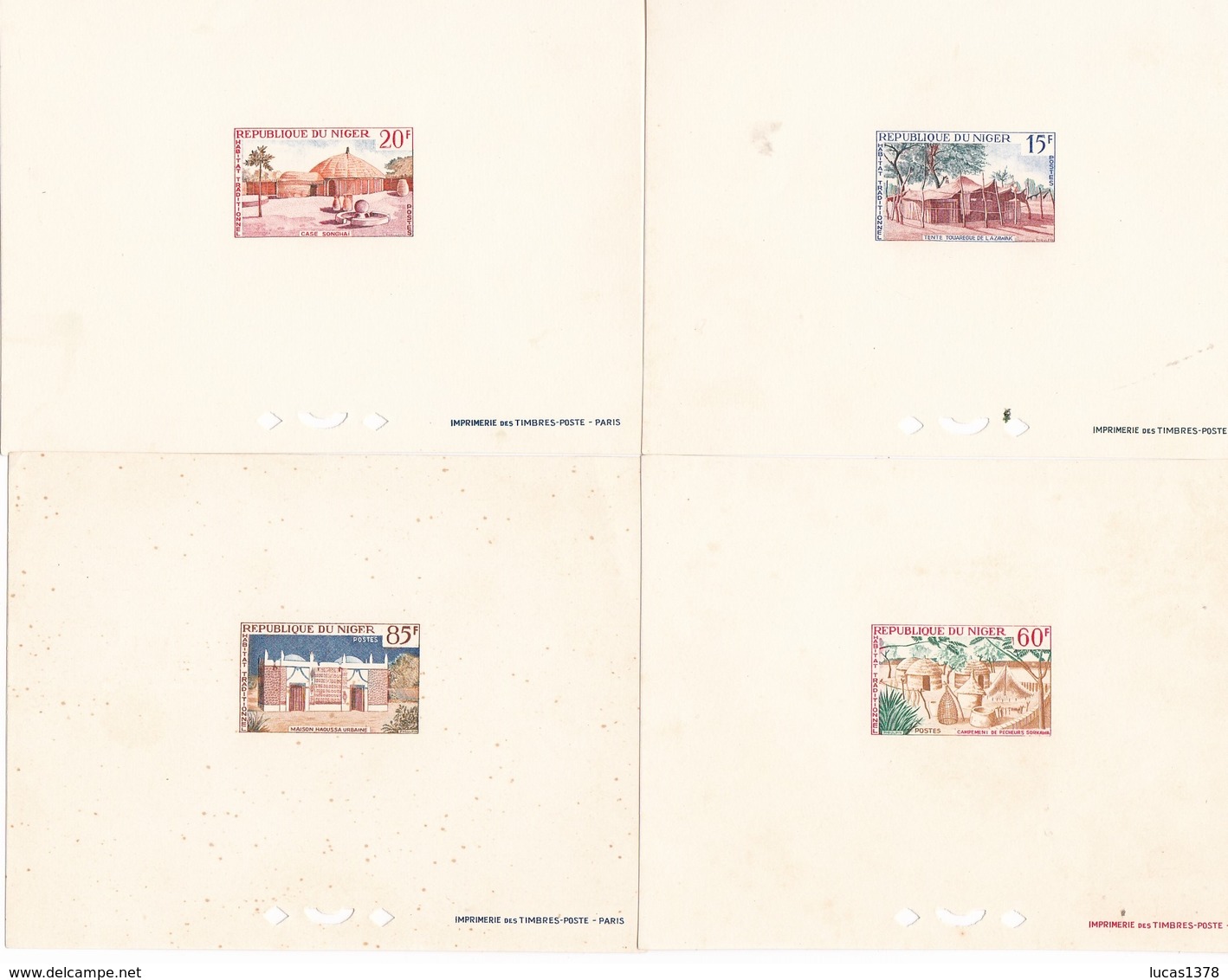 EPREUVE DE LUXE / NIGER / YT 150.151.154.155 - Niger (1960-...)