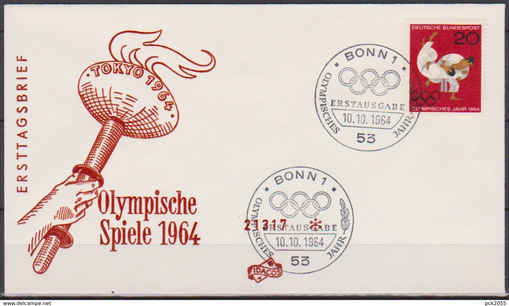 BRD FDC 1964 Nr.451 Olympische Sommerspiele Tokio  ( D 5926 ) Günstige Versandkosten - Sonstige & Ohne Zuordnung