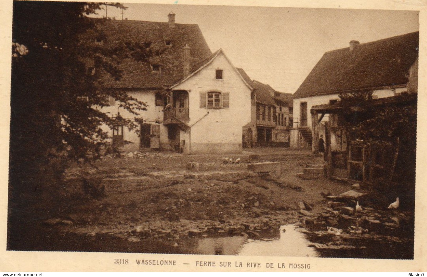 CPA - WASSELONNE (67) - Aspect De La Ferme Sur La Rive De La Rivière Mossig Dans Les Années 30 - Wasselonne