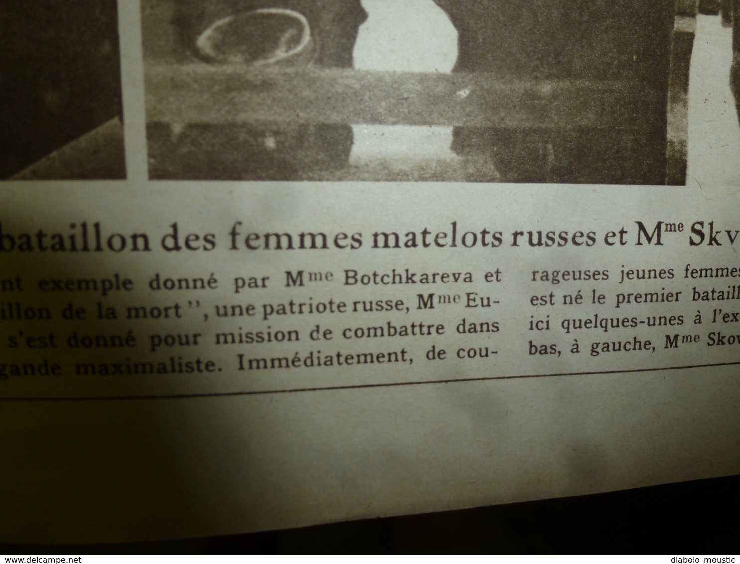 1917 LE MIROIR:Les Poissonnières à Lisbonne Portent Les Obus;Les Matelottes Russes;Belges à Merckem;Chemin Des Dames;etc - Francese