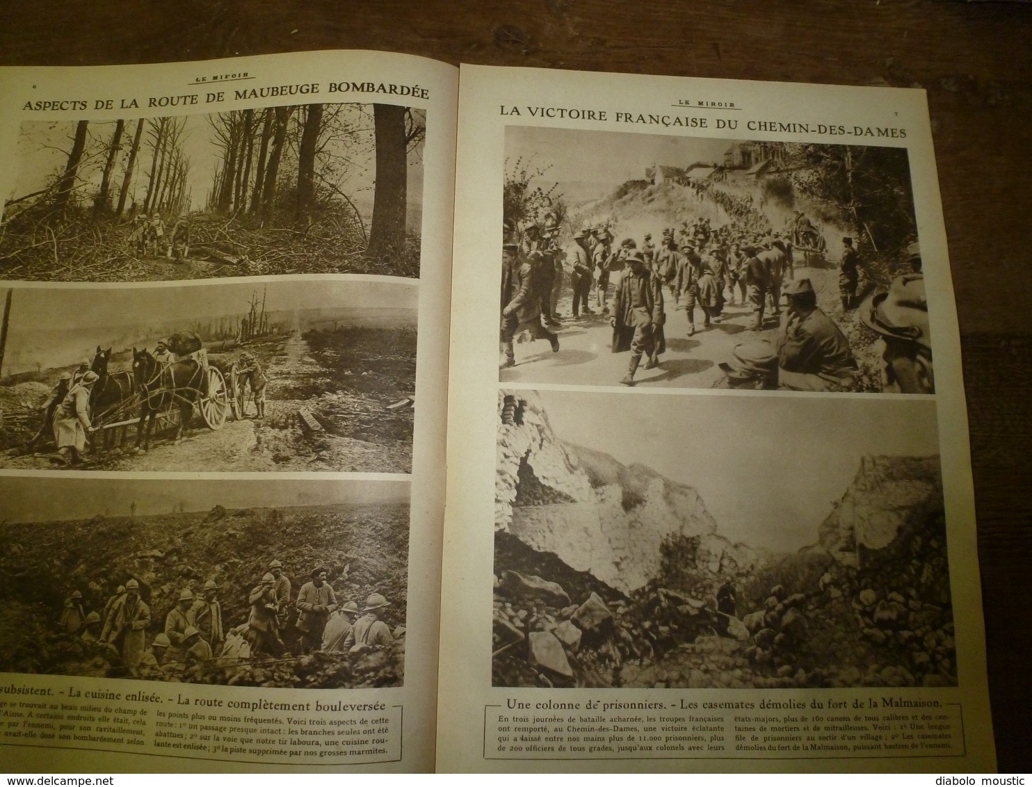 1917 LE MIROIR:Les poissonnières à Lisbonne portent les obus;Les matelottes russes;Belges à Merckem;Chemin des Dames;etc