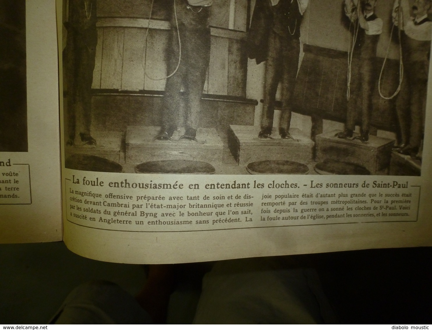 1917 LE MIROIR:Cloches Des Byng-Boys;Camps De Prisonniers Français En Allemagne;Les Canon De Bois D'instruction US;etc - Français