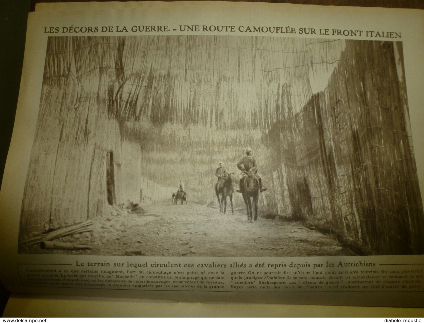 1917 LE MIROIR:Cloches des Byng-Boys;Camps de prisonniers français en Allemagne;Les canon de bois d'instruction US;etc