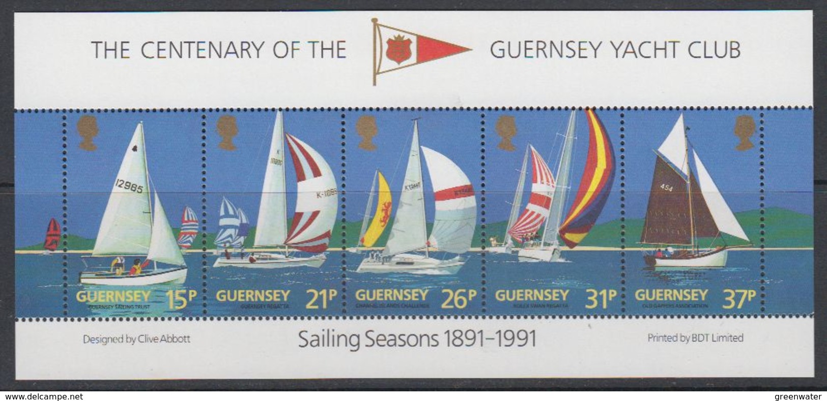 Guernsey 1991 Guernsey Yacht Club M/s ** Mnh (40505A) - Guernsey