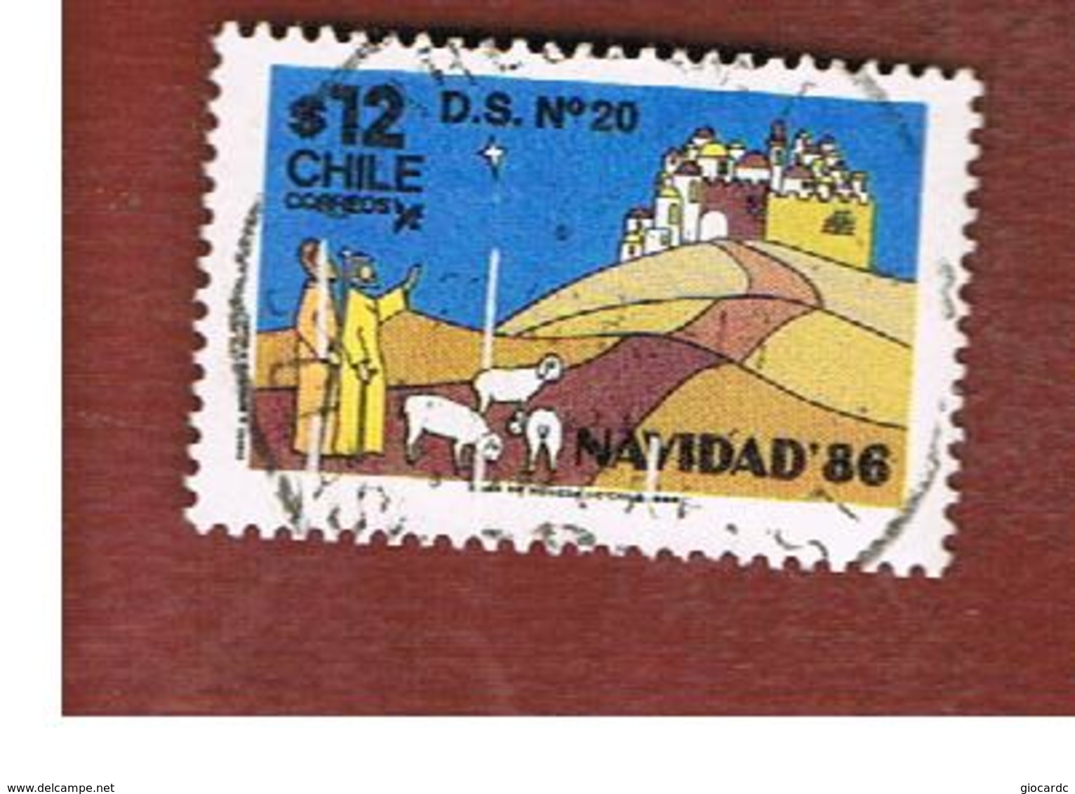 CILE (CHILE)  - SG 1078 -    1986  CHRISTMAS    -     USED ° - Cile