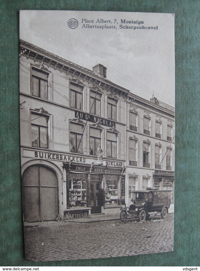 SCHERPENHEUVEL - SUIKERBAKKERIJ "AU ST. NICOLAS" - Place Albert 7 ( Scan Recto/verso  ) - Scherpenheuvel-Zichem