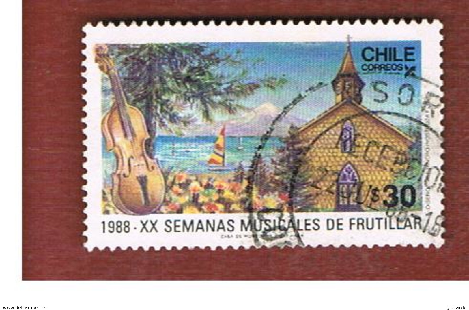 CILE (CHILE)  - SG 1144 -    1988 MUSIC WEEK, FRUTILLAR   -     USED ° - Cile