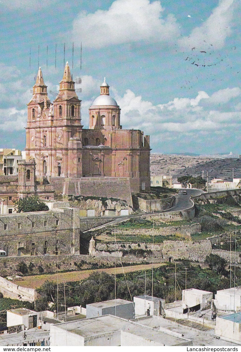 Postcard Parish Church Mellieha PU 1982 My Ref  B22999 - Malta