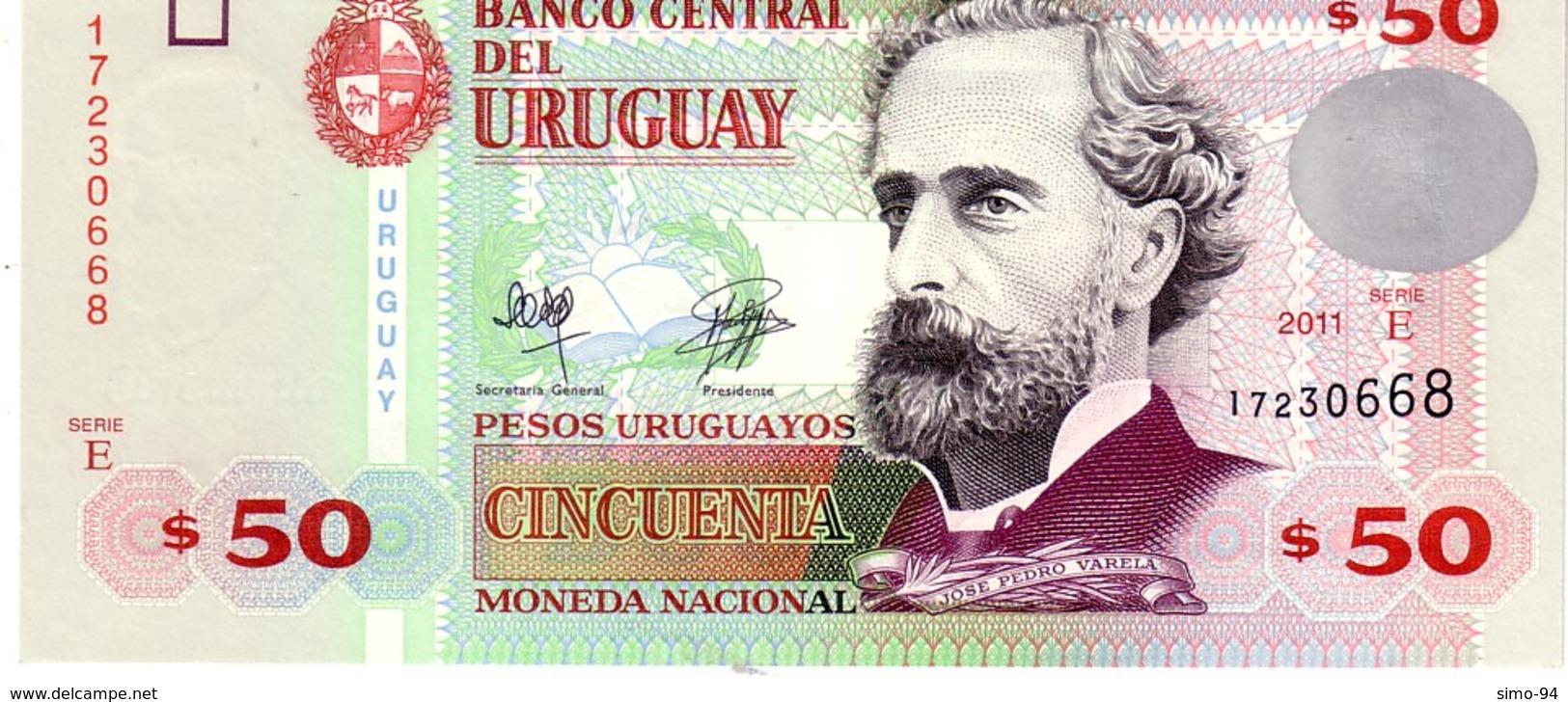 Uruguay P.87b 50 Pesos 2011 Unc - Uruguay