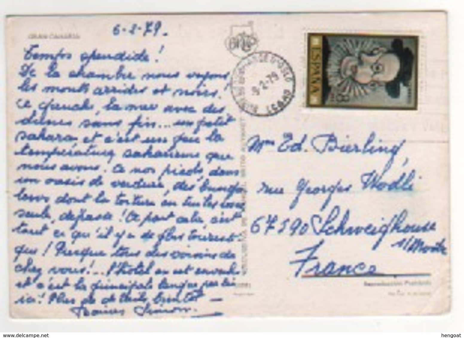 Beau Timbre , Stamp Sur Cp , Carte , Postcard  Du 06/02/1979 , Cachet " Bureau De Change D'Oslo " ?? Pour La Réunion - Lettres & Documents