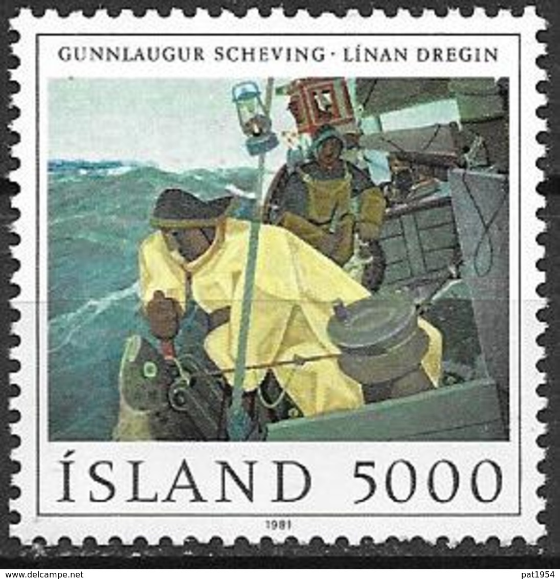 Islande 1981 N° 525 Neuf Peinture, Pêcheur - Unused Stamps