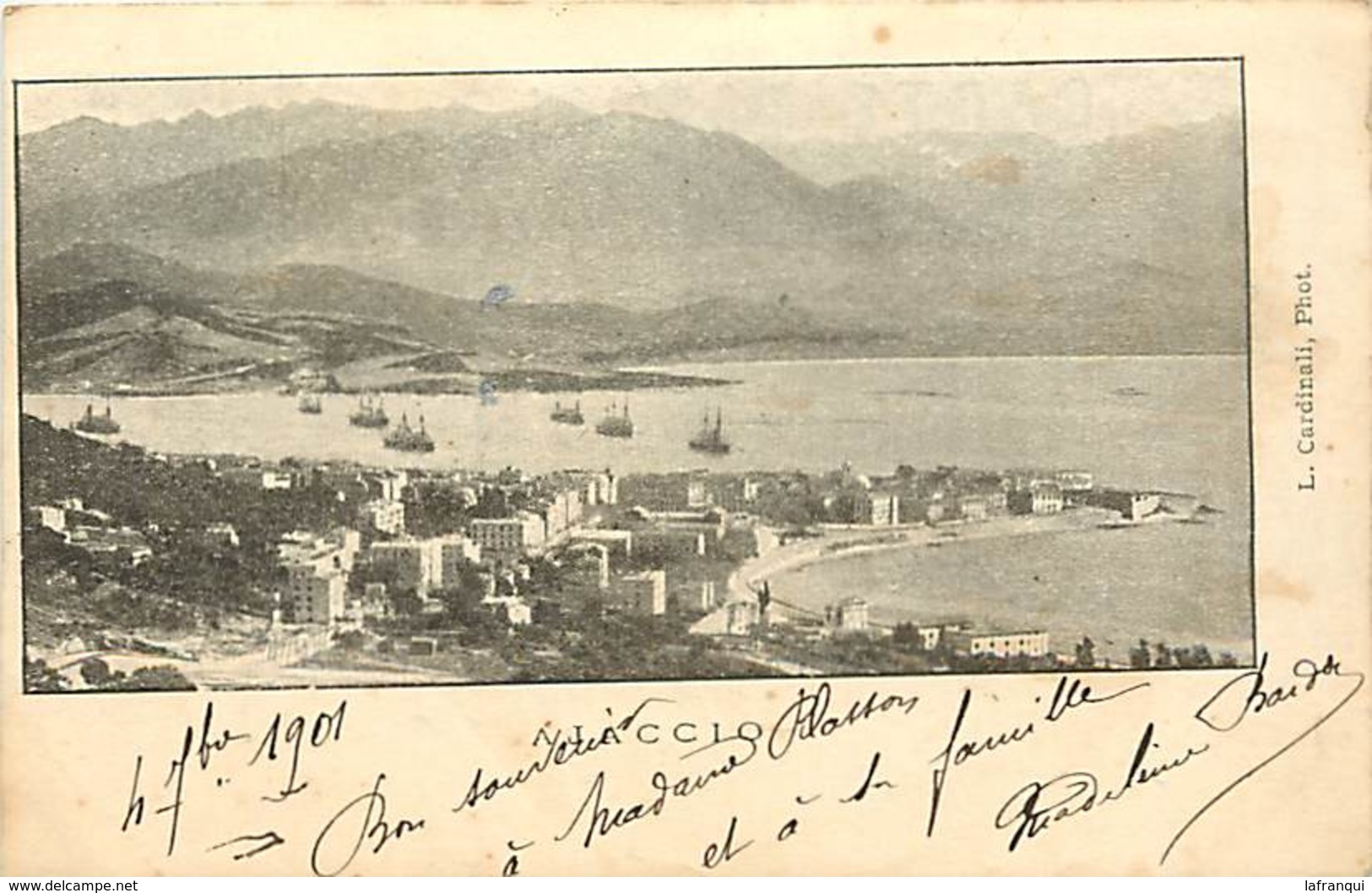 Ref 16- Corse - Ajaccio - Phot L Cardinali - Carte Bon Etat  - - Ajaccio