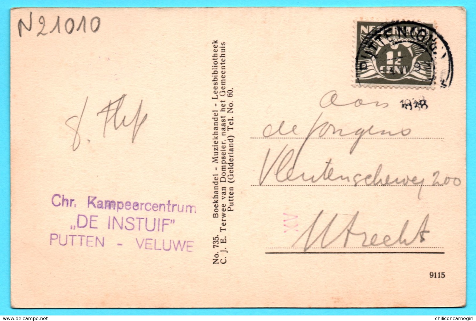 Putten Op De Veluwe - Stationsweg - C.J.E. Van DOMPSELER - 1938 - Putten