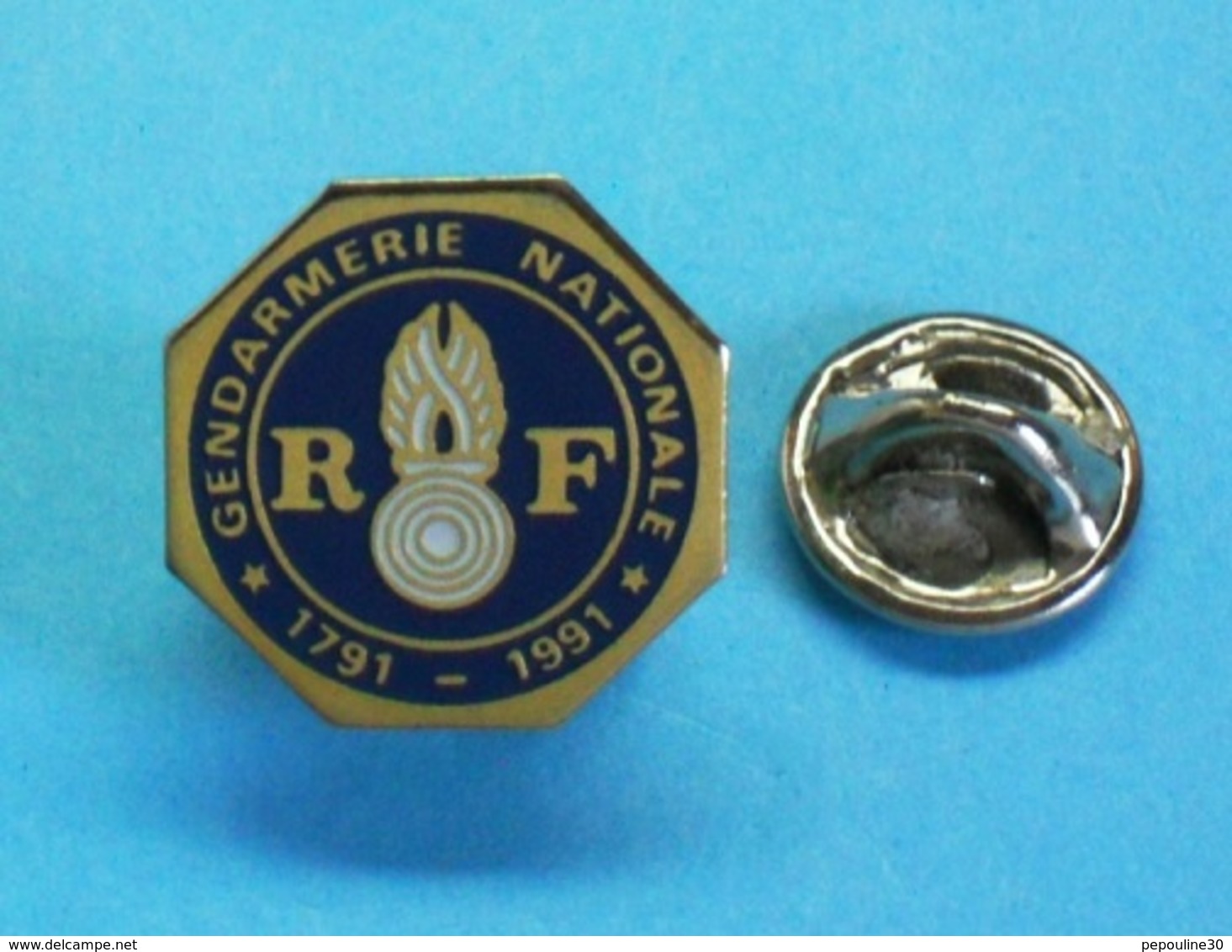 1 PIN'S //   ** GENDARMERIE NATIONALE / 1791 - 1991 ** . (Logo Motiv) - Army