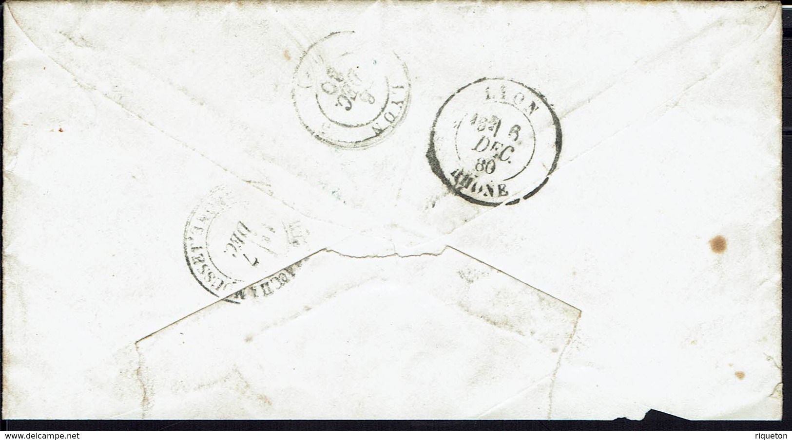 ETATS-UNIS - 1880 - Timbre N° 58 Sur Enveloppe De San Francisco Vers St Laurent-de-Chamousset (FR) - B/TB - - Lettres & Documents