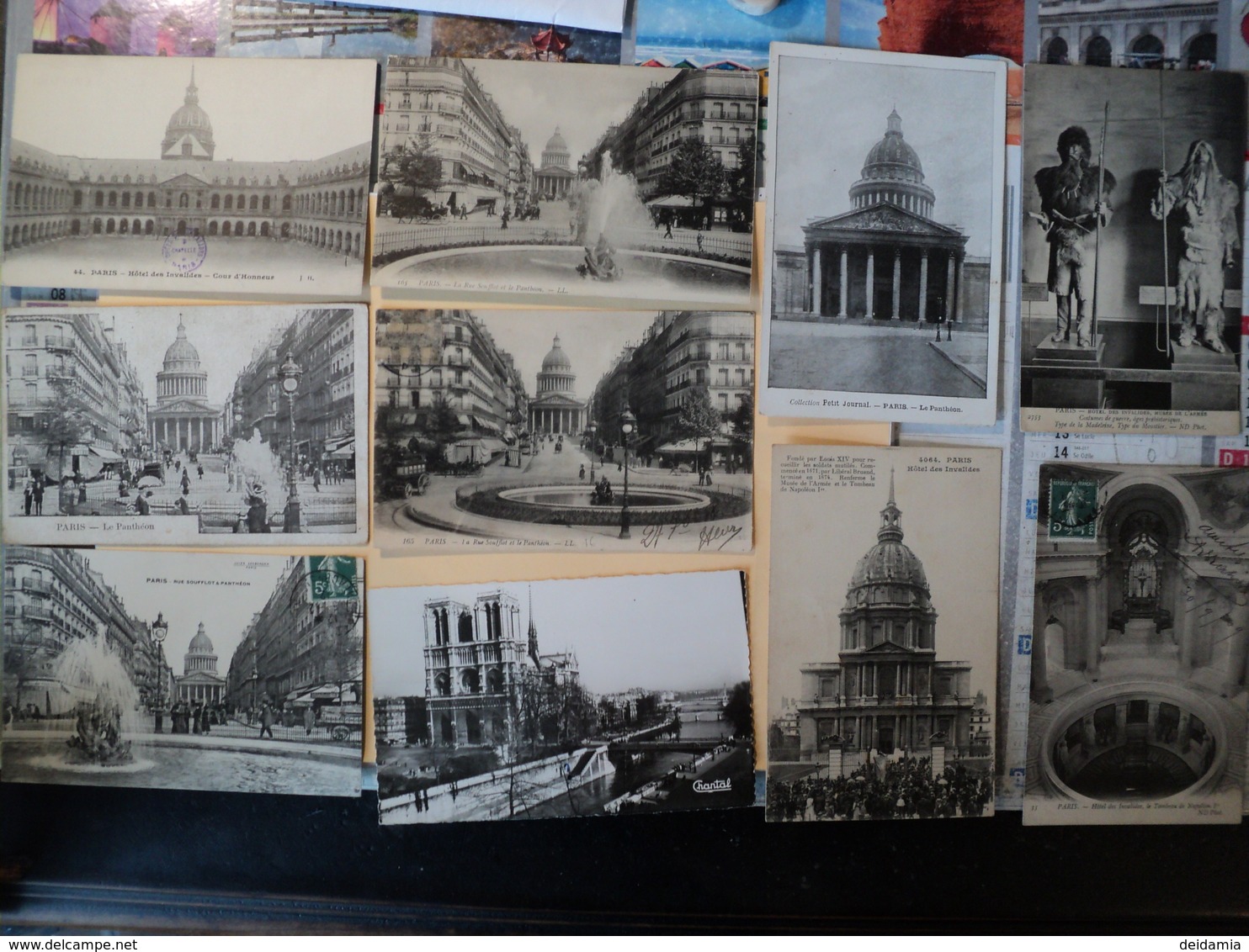 LOT DE 20 CPA PARIS. INVALIDES / NOTRE DAME / PANTHEON. 1906 / 1953 QUELQUES PETITES ANIMATIONS. HOTEL DES INVALIDES - Lots, Séries, Collections