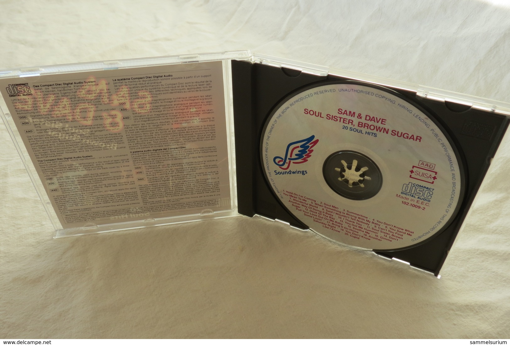 CD "Sam & Dave" Soul Sister, Brown Sugar, 20 Soul Hits - Soul - R&B