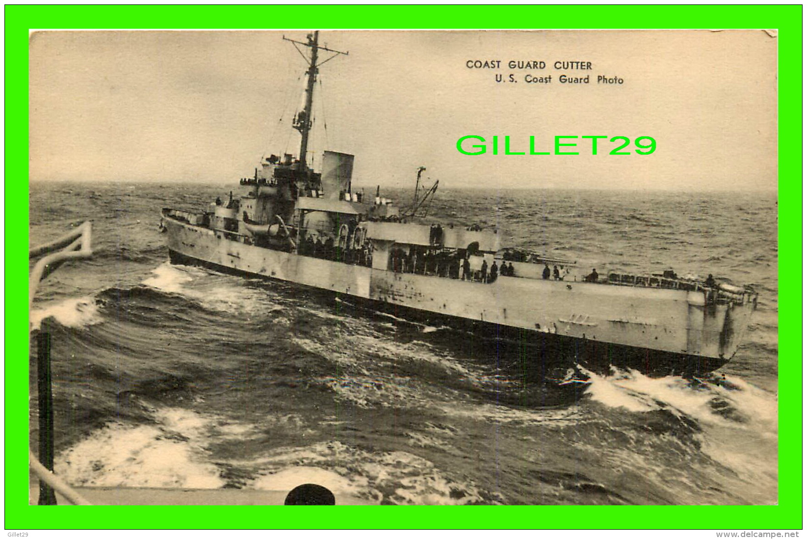 WAR SHIP - BATEAU DE GUERRE - COAST GUARD CUTTER - U.S. COAST GUARD PHOTO - - Guerre