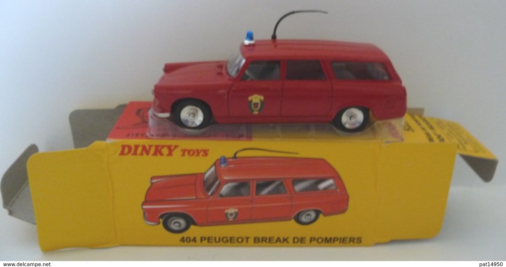 PEUGEOT 404 BREAK POMPIERS - 525P DINKY ATLAS - Dinky