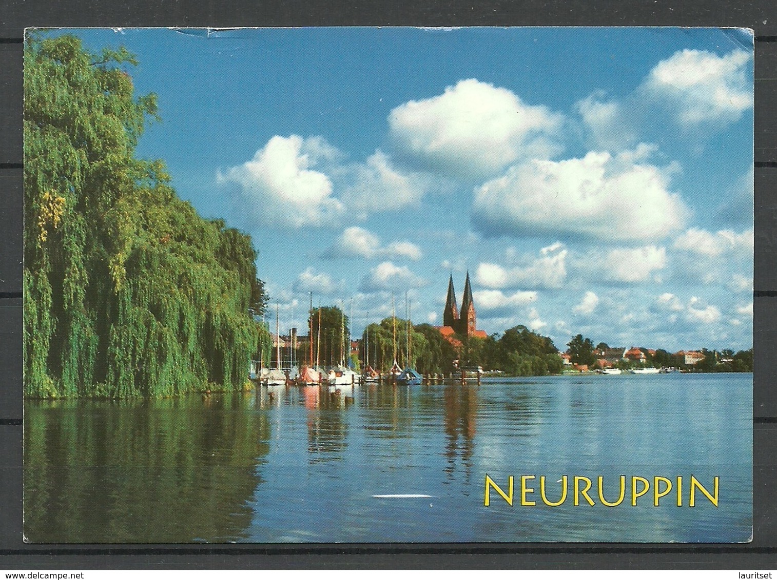 Deutschland Ansichtskarte Blick Auf Klosterkirche NEURUPPIN (gesendet, Mit Briefmarke) - Neuruppin