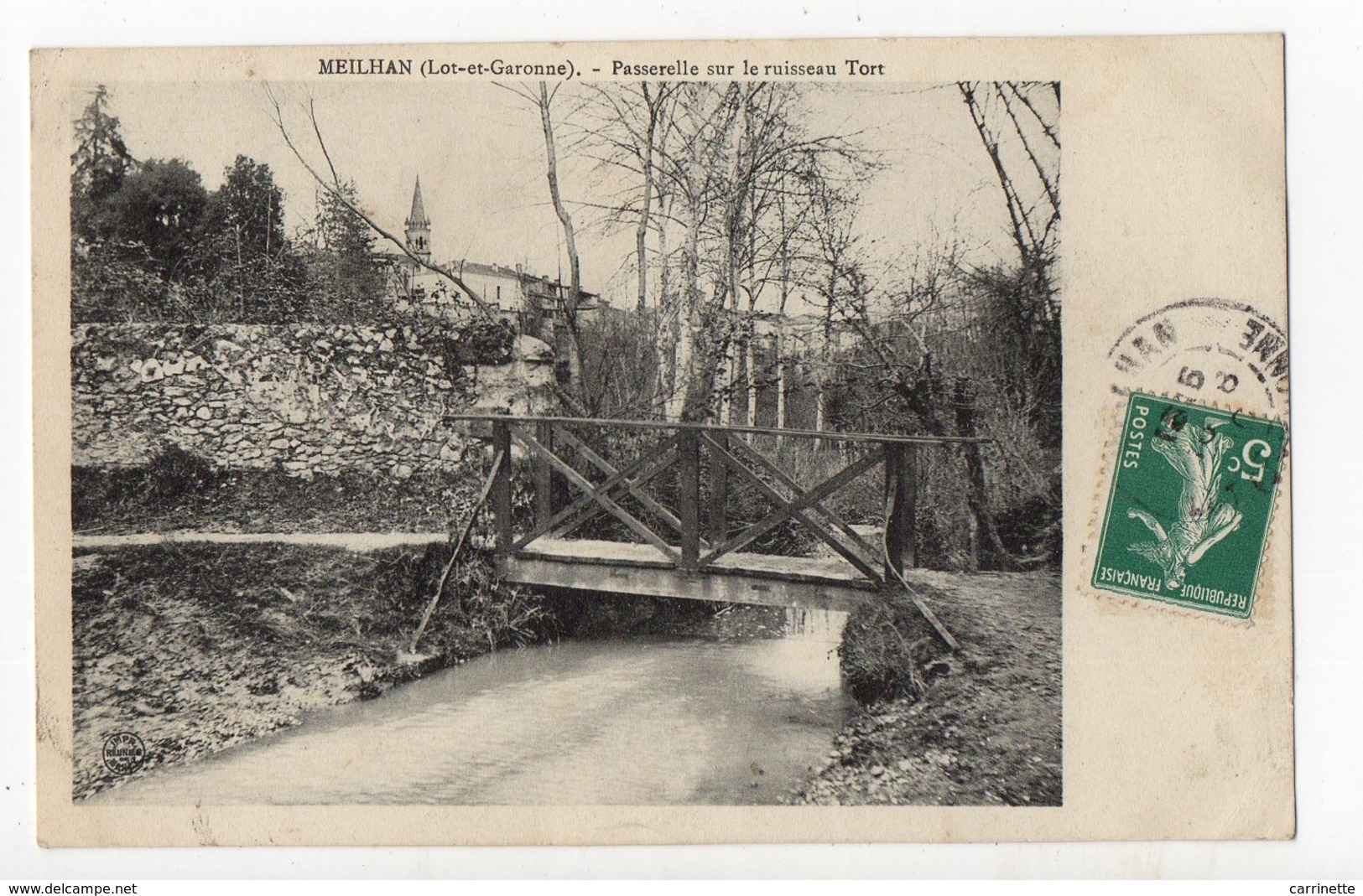 MEILHAN - 47 - Lot Et Garonne - Passerelle Sur Le Ruisseau Tort - Meilhan Sur Garonne