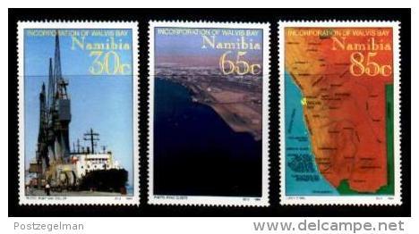 NAMIBIA, 1994, Mint Never Hinged Stamps, Walvis Bay,  768-770, #13 201 - Namibië (1990- ...)