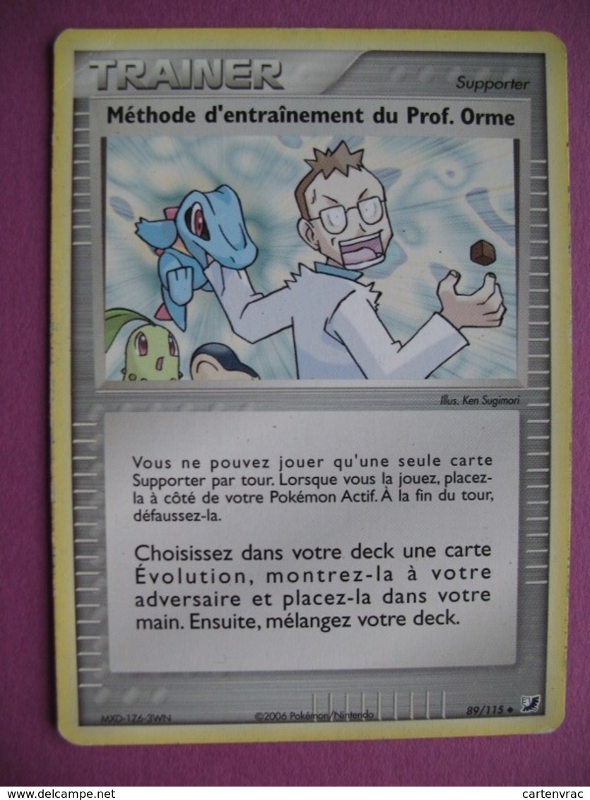 Carte Pokémon - Trainer - Méthode Du Prof. Orme - 89/115 - Ex - Forces Cachées - 2006 - Andere & Zonder Classificatie