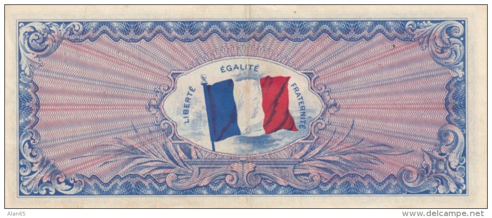 France  #117 50 Franc 1944 Allied Military Currency Issue Banknote - 1944 Drapeau/France